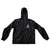 Hooded Windbreaker Jacket - Black