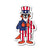 Patriotic Water Otter Sticker - 5-Pack